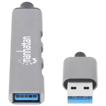 Manhattan USB-A 4-Port Hub, 4x θύρες USB-A (1x 5 Gbps USB 3.2 Gen1…