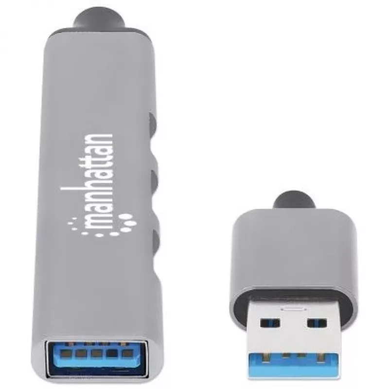 Manhattan USB-A 4-Port Hub, 4x θύρες USB-A (1x 5 Gbps USB 3.2 Gen1…