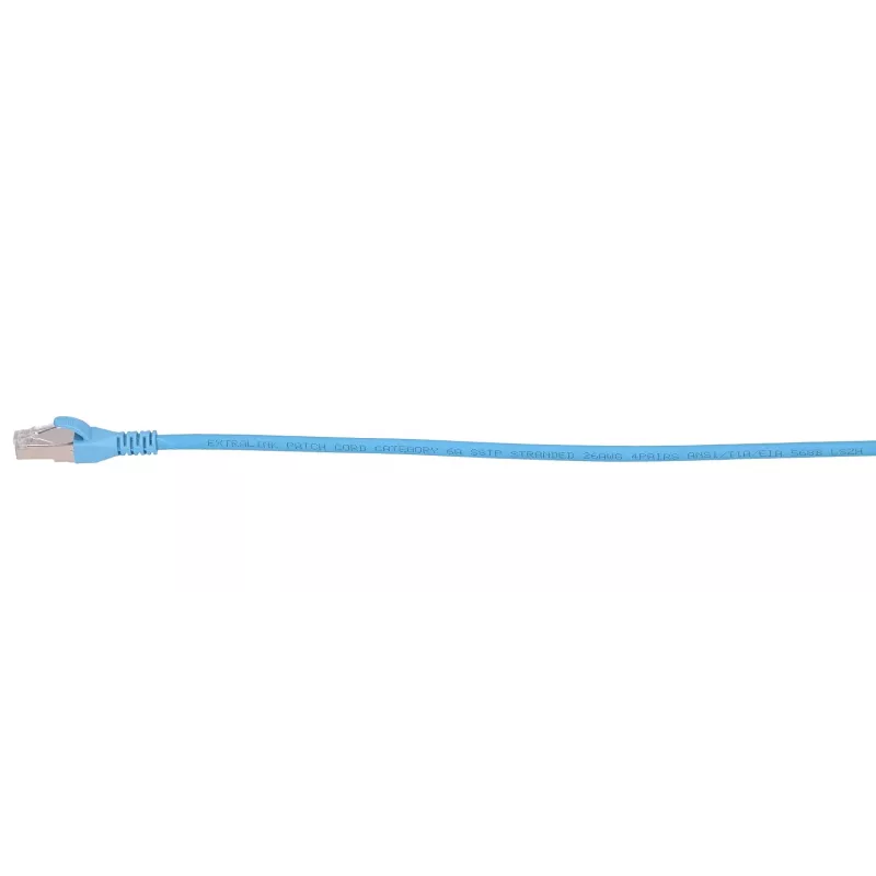 Καλώδιο δικτύου Extralink LAN Patchcord Κατ.6A RJ-45 Cat6a 0,5 m Μπλε