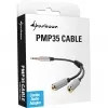 Sharkoon PMP35 - Προσαρμογέας ήχου - 4-πολικό mini βύσμα αρσενικό