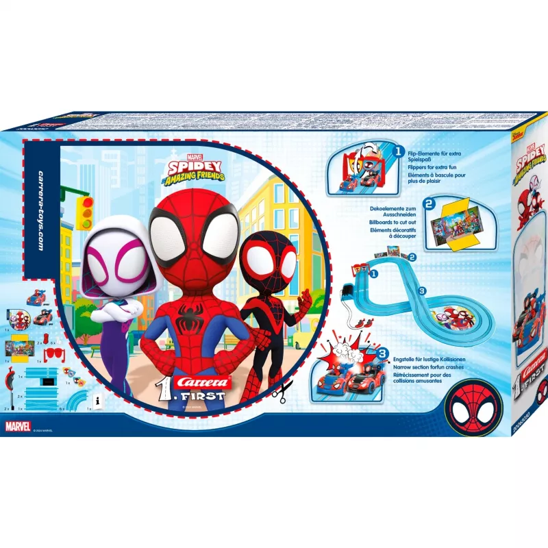 CARRERA Σετ πίστας 1First Spidey Go! Πίστα αυτοκινήτων 2,9 m μήκος