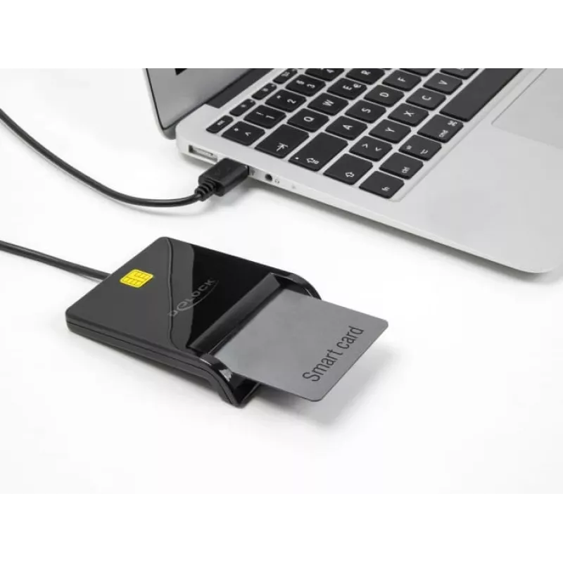 Smart Card Reader DeLOCK 91724 USB Type-A Μαύρο
