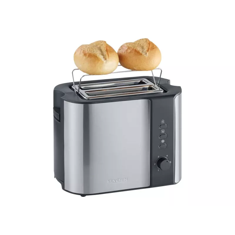 Severin 2589 2 φέτες 800 W μαύρο, ανοξείδωτο ατσάλι
