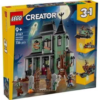 Παιχνίδι κατασκευής LEGO Creator 3-in-1 Spukhaus μοντέλο 31167 – 736 τεμ., 3 μοντέλα, 5 μινιφιγούρες