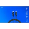 Savio CL-174 καλώδιο USB-C σε USB-C, 100 W, Power Delivery/Quick Charge, ψηφιακή οθόνη, 1 μ., πράσινο
