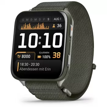 Garmin Venu X1 5,08 cm (2 ίντσες) AMOLED Ψηφιακό 448 x 486 Pixel Οθόνη αφής Γκρι Wi-Fi GPS (Δορυφόρος)