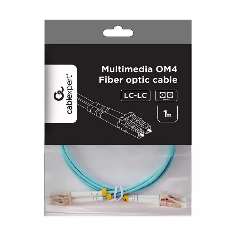 Καλώδιο πολύτροπης ίνας Duplex OM4 50/125, LC/LC, 1 m
