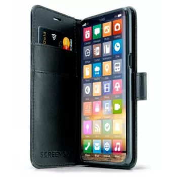 Προστατευτική θήκη SCREENOR για Samsung Galaxy A17 – οικολογικό δέρμα με πλαίσια TPU