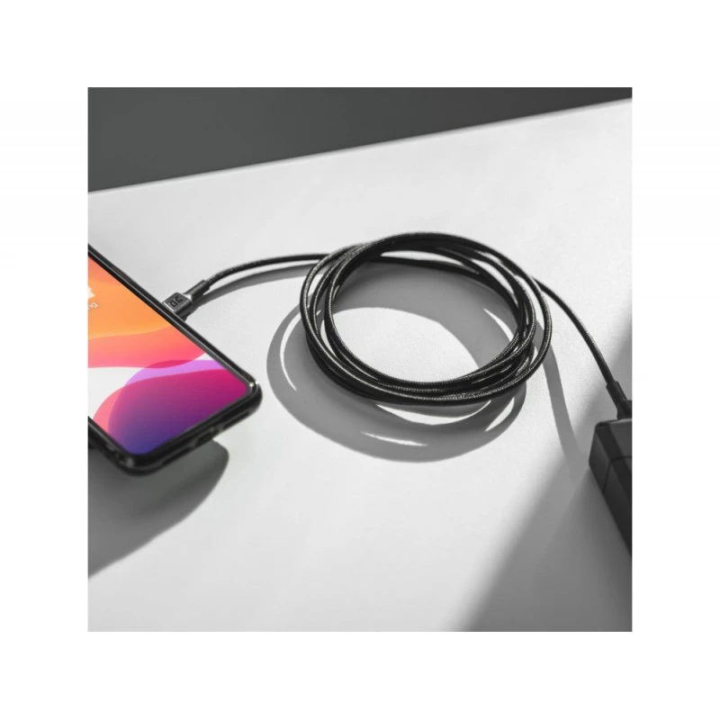 Green Cell KABGC30 καλώδιο USB USB 2.0 1.2 m USB-C μαύρο