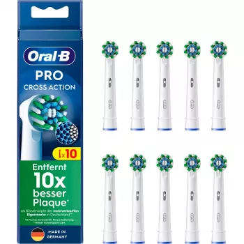 Oral-B CrossAction Ανταλλακτικές κεφαλές οδοντόβουρτσας, 10 τεμ., λευκό