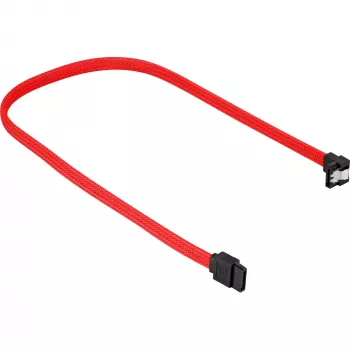 Καλώδιο SATA Sharkoon SATA 3 0,45m 7-πολικό μαύρο κόκκινο