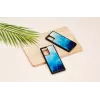 Προστατευτική θήκη iKins για Samsung Galaxy Note 20 — Blue Lake και μαύρο, λεπτή θήκη