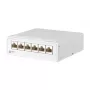 METZ CONNECT E-DAT - Patch Panel - CAT 6a - RJ-45 X 6 - Λευκό (130862-21C-E)