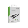 Καλώδιο πλεκτό USB-Lightning 15cm μαύρο