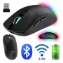Ασύρματο Ποντίκι MEDIA-TECH MT1124 BT/RF Silent & Recharge — αμφίχειρο, 3200 DPI, Bluetooth + 2,4 GHz USB, 6 κουμπιά, επαναφορτιζόμενο