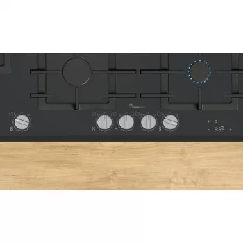 Bosch Serie 8 PRS9A6H40 Εστία Μαύρη Εντοιχιζόμενη 90 cm Αέριο 5 Ζώνη(-ες)