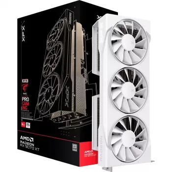 Κάρτα γραφικών XFX Radeon RX 9070 XT — 16 GB GDDR6, 256-bit, PCIe x16, 2400 MHz, 3 ανεμιστήρες λευκό, 325×65 mm