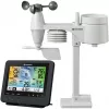 Bresser 7002580 Weather Center 5-in-1 ψηφιακός μετεωρολογικός σταθμός Wi-Fi με επαγγελματικό αισθητήρα, οθόνη 5,7″, ρεύμα δικτύου, μαύρος