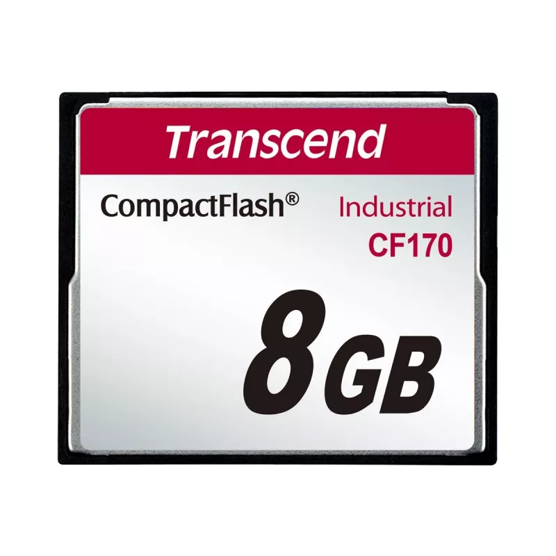 Transcend Industrial - Κάρτα μνήμης flash - 8 GB - 170x - CompactFlash (TS8GCF170)