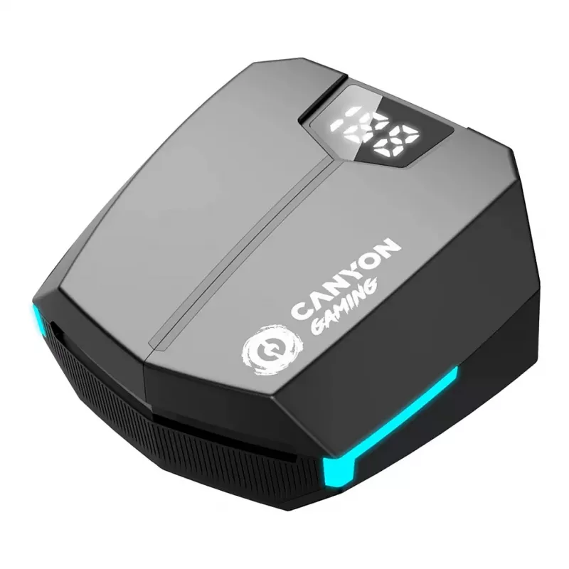 Canyon GTWS-2 Ακουστικά Ασύρματα Ear-Hook Gaming USB Type-C Bluetooth Θήκη φόρτισης Μαύρο (CND-GTWS2B)