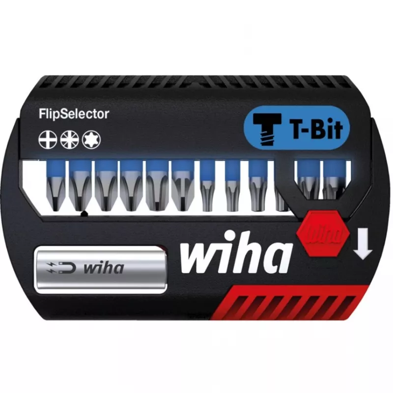 WIHA 41824 - σετ bits FlipSelector, 13 τεμ. μικτά, 25 mm, T-Bit (41824)