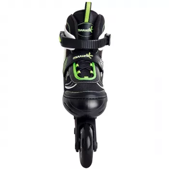 Ρυθμιζόμενα παιδικά inline skates νούμερο 37-40, πράσινο/μαύρο