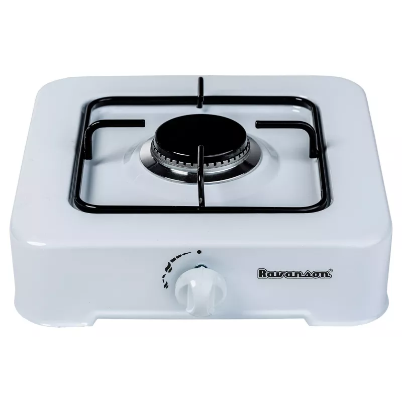 Εστία υγραερίου Ravanson K-01T (λευκό; 1 ζώνη)
