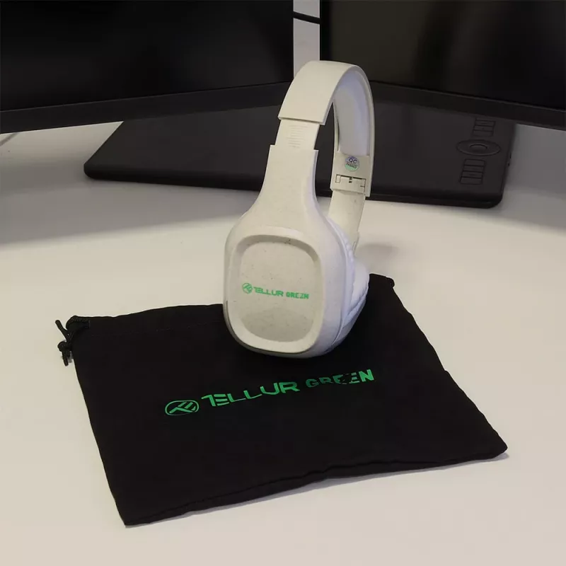 Ακουστικά Tellur πράσινα Bluetooth over-ear ακουστικά Pulse Foldable Cream TLL511441
