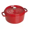Μονή κατσαρόλα Staub Cocotte 24 cm κεράσι