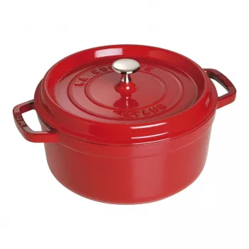 Μονή κατσαρόλα Staub Cocotte 24 cm κεράσι