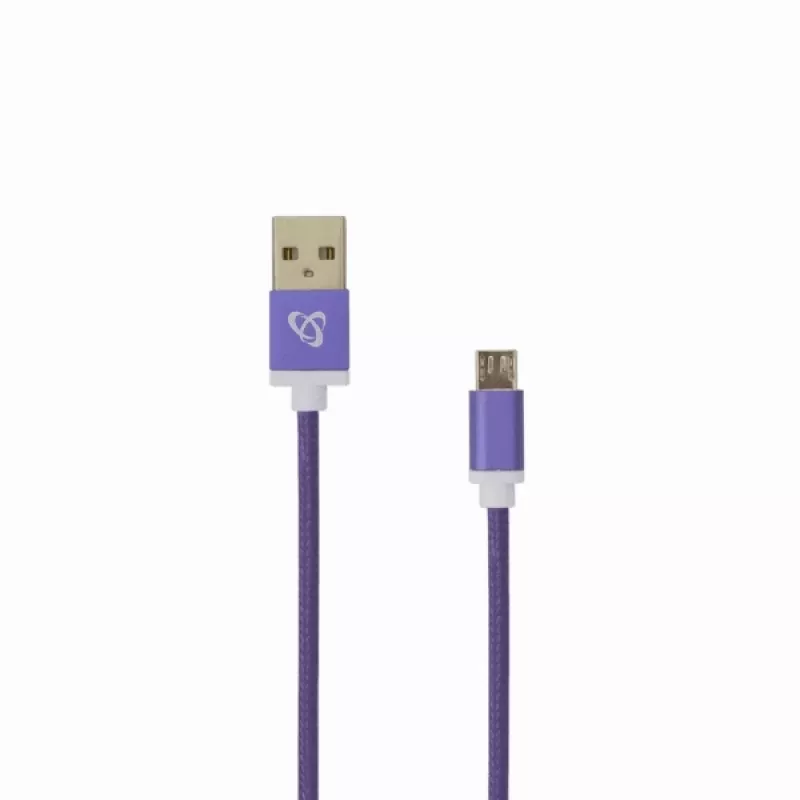 Sbox USB->Micro USB M/M 1m USB-10315U δαμασκηνί μωβ