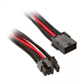 SilverStone καλώδιο PCIe-8-Pin σε PCIe-6+2-Pin, 250 mm – μαύρο/κόκκινο