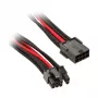 SilverStone καλώδιο PCIe-8-Pin σε PCIe-6+2-Pin, 250 mm – μαύρο/κόκκινο