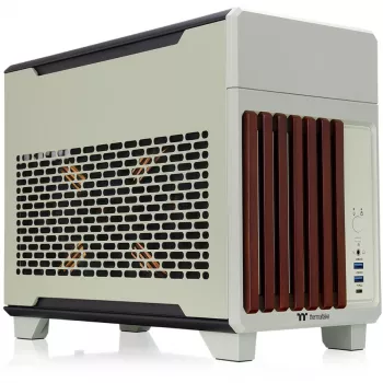Mini κουτί THERMALTAKE TR100 WS Matcha πράσινο, συμπαγής σχεδιασμός, υποστήριξη mini-ITX/microATX