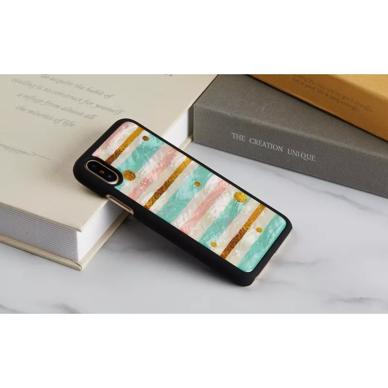 Θήκη smartphone iKins για iPhone XS / iPhone XS Max – Pop Mint μαύρο