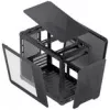 Jonsbo C6 MAX κουτί υπολογιστή, μίνι κουτί, Micro-ATX, σκληρυμένο γυαλί - μαύρο