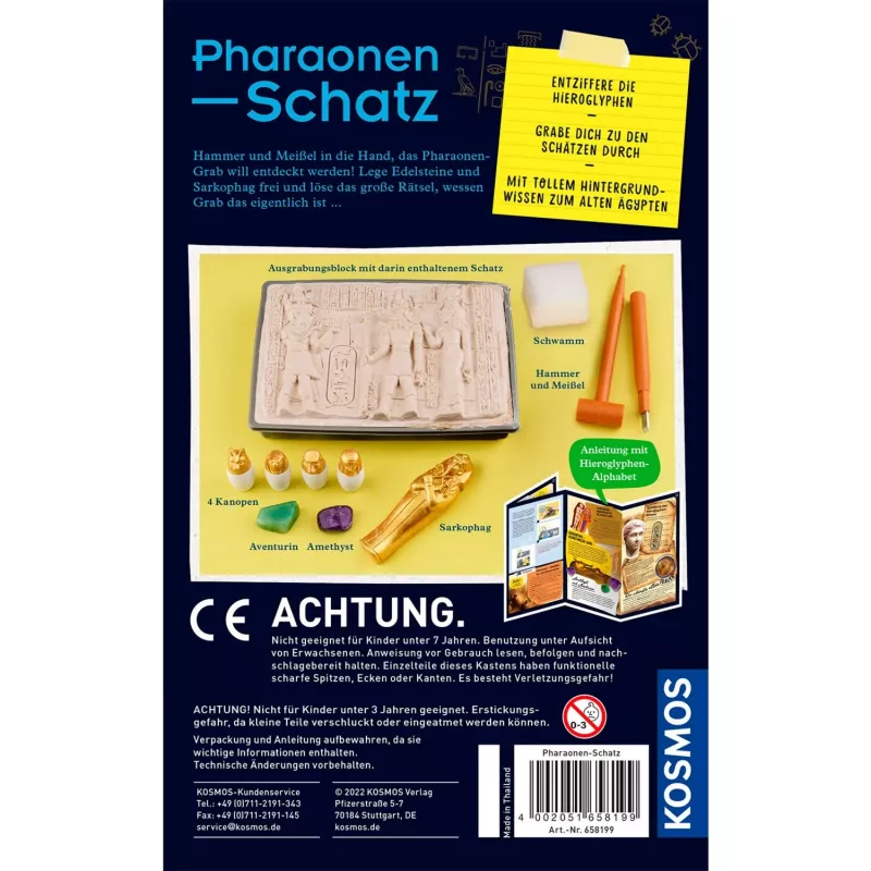 Pharaonen-Schatz, σετ πειραμάτων