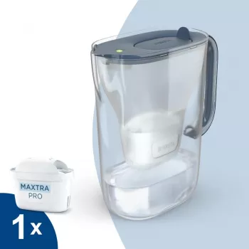 BRITA Style Essential κανάτα φίλτρου νερού 2,4 L με 1 φίλτρο MAXTRA Pro, γραφίτης