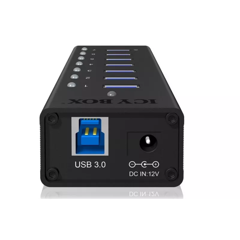 ICY BOX IB-AC618 USB 3.2 Gen 1 (3.1 Gen 1) Type-B 5000 Mbit/s μαύρο