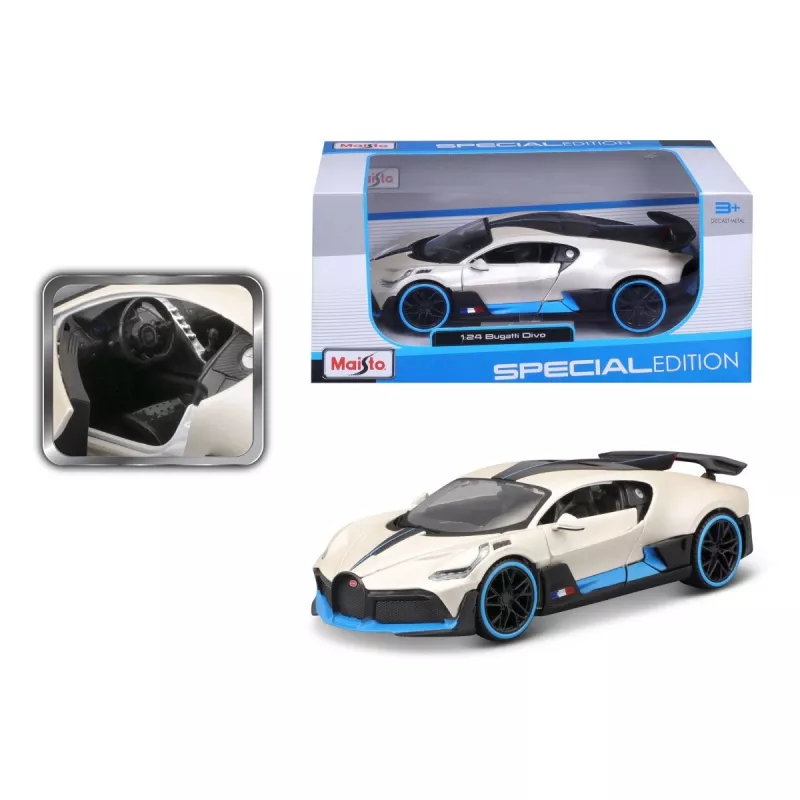 Μοντέλο σύνθεσης Bugatti Divo 1/24 λευκό