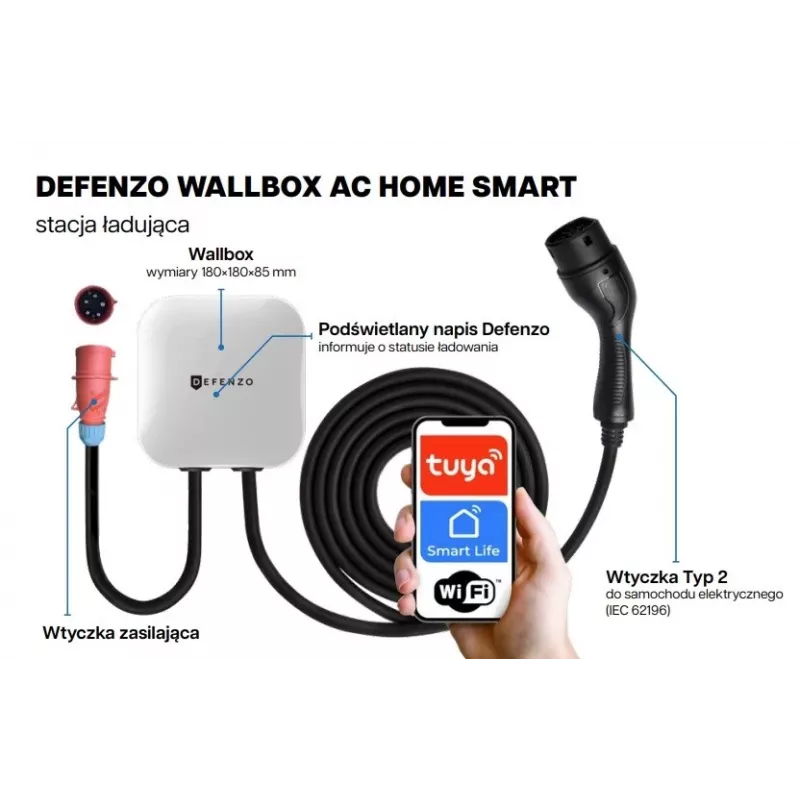 Defenzo Wallbox Home AC11 έξυπνος φορτιστής ηλεκτρικού αυτοκινήτου