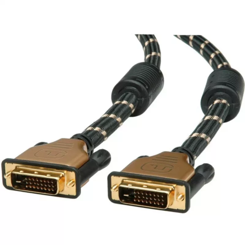 ROLINE GOLD Καλώδιο οθόνης DVI, ST-ST (24+1) dual link 1,0m (11.04.5511)