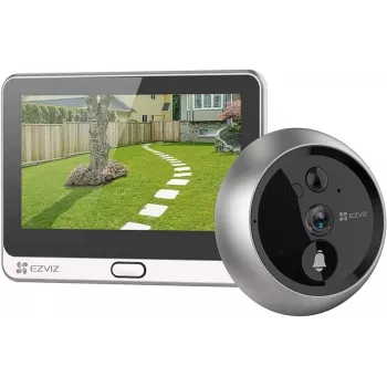 EZVIZ DP2C 2 MP Κάμερα παρακολούθησης, Οθόνη 4,3 ιντσών, Wi‑Fi, Κίνηση PIR, MicroSD έως 512 GB, Εξωτερικού/Εσωτερικού χώρου χρυσό
