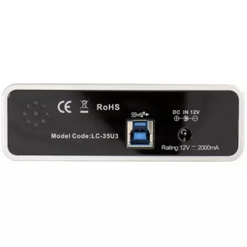 LC Power LC-35U3 - θήκη αποθήκευσης - 8,9 cm (3.5) - SATA 6Gb/s - 600MBps - USB3.0 - μαύρο (LC-35U3)