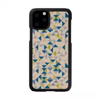 Θήκη smartphone man and wood για iPhone 11 Pro – μπλε τρίγωνο σε μαύρο, προστατευτικό σκληρό κέλυφος