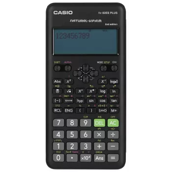 Casio FX-82ES PLUS-2 επιστημονική αριθμομηχανή τσέπης, 252 λειτουργίες, 77 x 162 mm, μαύρη