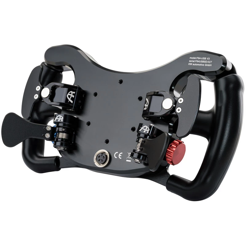 Τιμόνι Ascher Racing F64-USB V3 — εργονομικός σχεδιασμός butterfly, σύνδεση USB