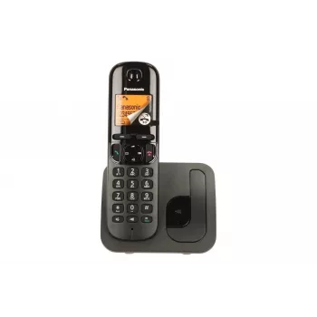 Panasonic KX-TGC 210 PDB Ασύρματο Τηλέφωνο DECT Μαύρο με Αναγνώριση Κλήσης