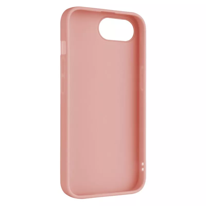 Πίσω κάλυμμα κινητού FIXED για Apple iPhone 16e, Λάστιχο, Ροζ