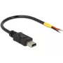 Καλώδιο USB DeLOCK 85251 Mini-USB B 0,1 m μαύρο